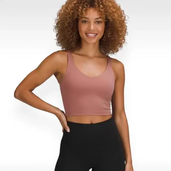 Lululemon Align Tank Top | Spiced Chai | Yoga | Built-in Bra | Size 8 | GUC - Picture 1 of 7